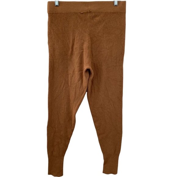 Leith Leggings Knit Womens Medium Golden Yellow Stretch - Picture 10 of 11